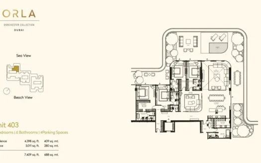 Orla by Omniyat 4 BR Apartment | Palm Jumeirah