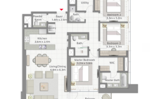 3BR Apartment | EMARR Creek Gate in Dubai Creek Harbour